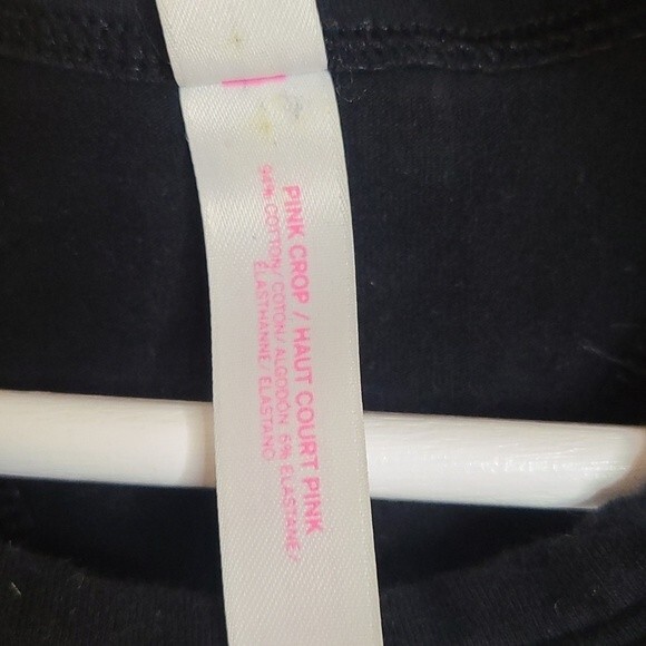 Pink Victoria's Secret sports bra multi-color cotton mix S - Picture 4 of 7